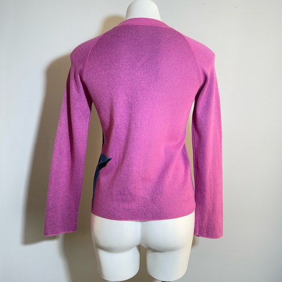 Lucien Pellat-Finet Pink Star Graphic Sweater Cotton Cashmere Blend S Italy - Picture 4 of 15